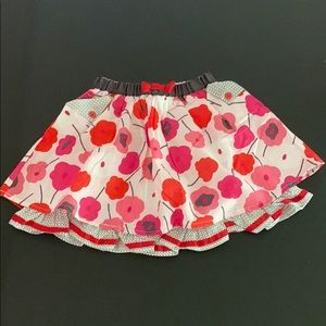 Deux par deux size 6 poppy skort